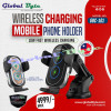 Global Byte Universal Mobile Phone Holder 2 Coil with 18W Fast Wireless Charging | GBC-101